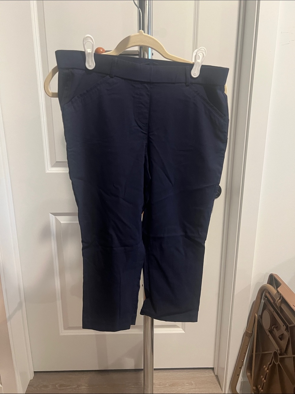 Rafaella Dark Navy Crop Dress Pants